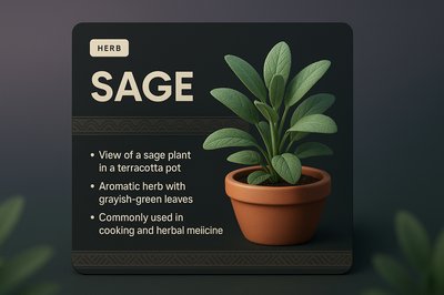 3D Integration of Sage Plant in Modern Web Design