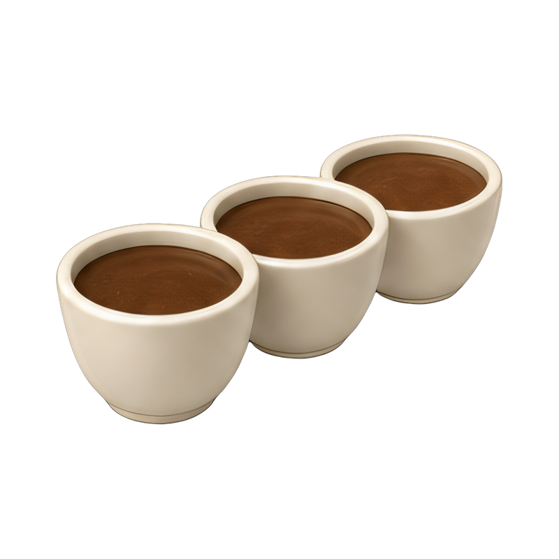 row of cupping bowls