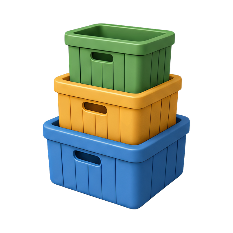 stacked storage crates