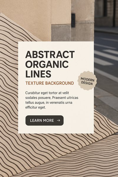 Abstract Organic Lines Wallpaper Texture with Modern Design Elements