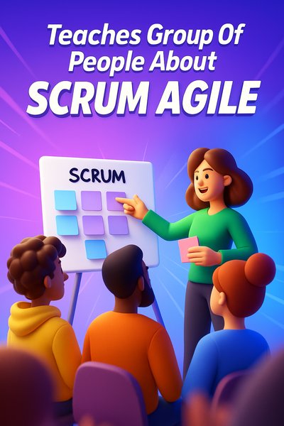 Dynamic Scrum Agile Training Session with Engaging Visuals