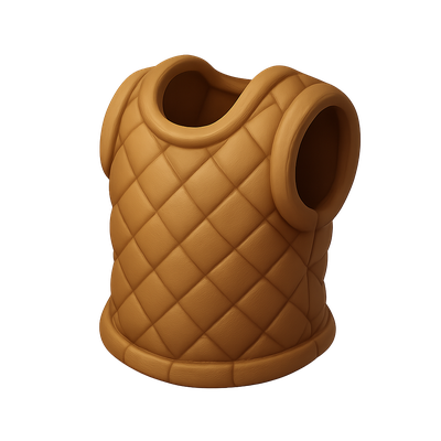 Stylish 3D Quilted Vest Icon Design