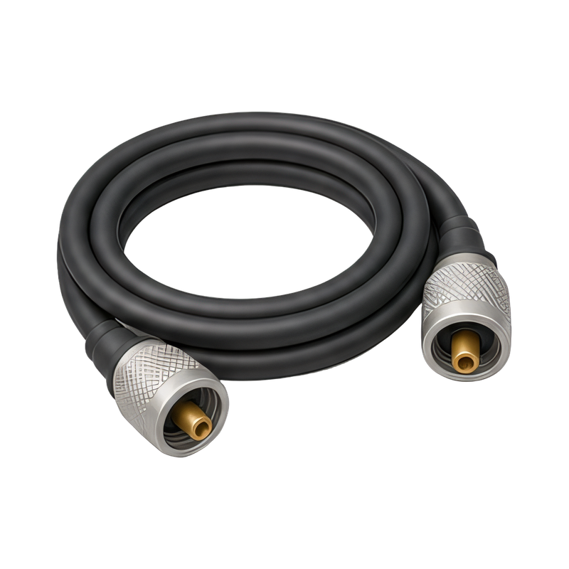 Coaxial cable with PL259 connector