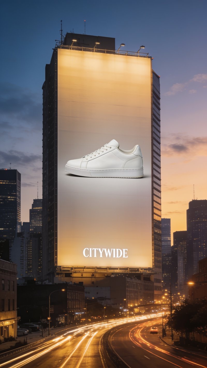 urban billboard advertising concept