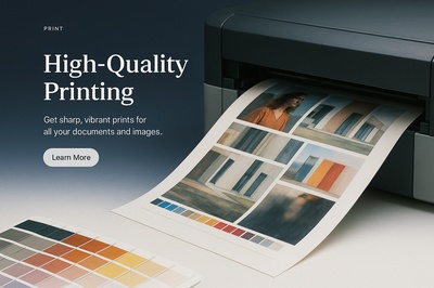 Stylish Web Design for High-Quality Printing Services