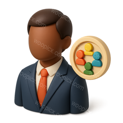 3D Inclusion Icon Representing Diversity and Community