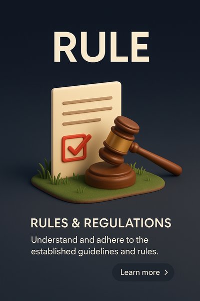 3D Scene Depicting Rules and Regulations in a Stylish Design