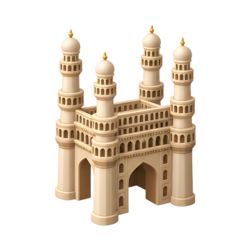 Historic Charminar archway view