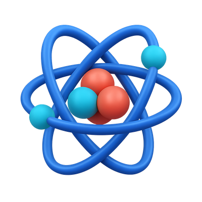 3D Bohr Atomic Model with Isometric Design