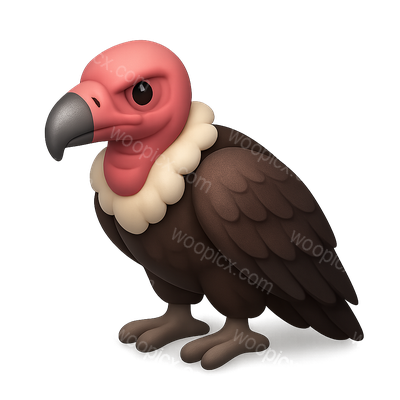 Cartoon Style Vulture Character Illustration