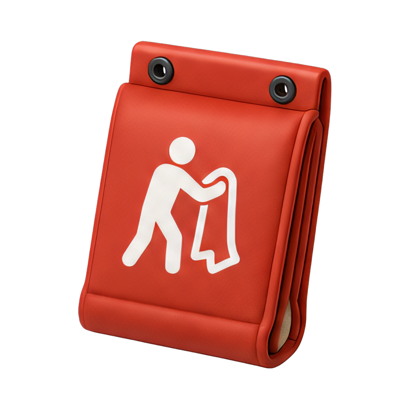 Compact fire blanket pouch