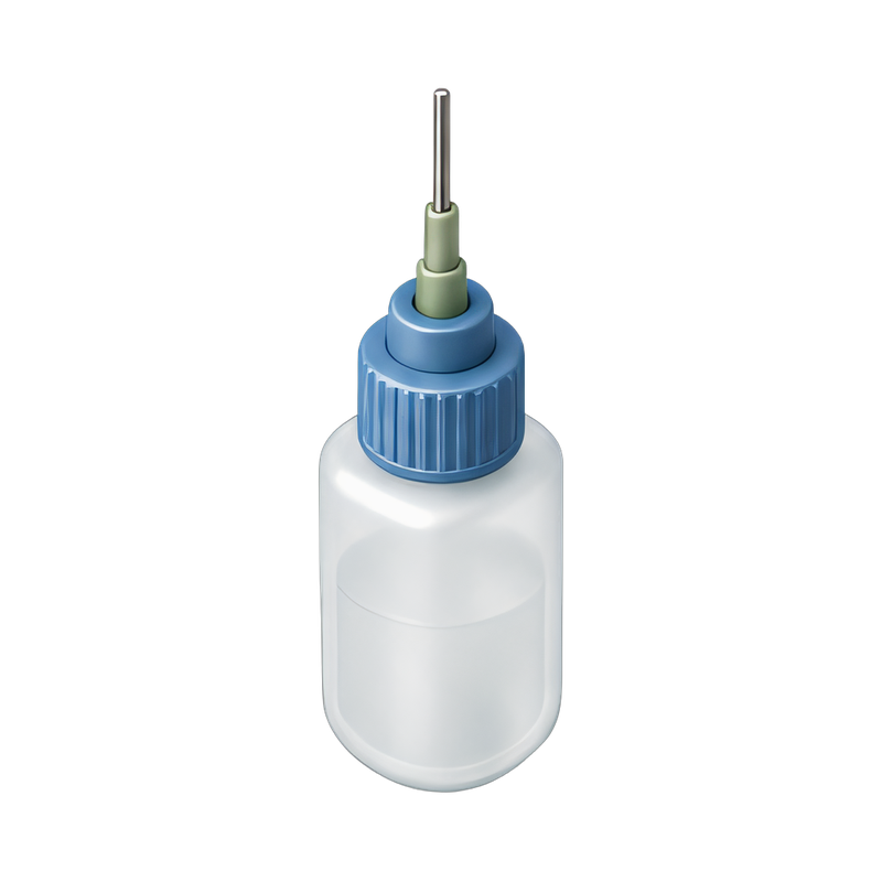 Conformal coating bottle on display