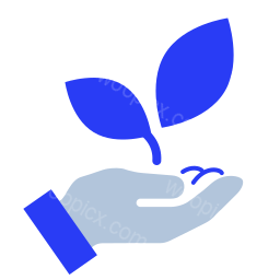 eco fiendly hand holding plant plant