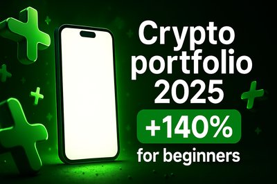 Modern Crypto Portfolio Promotion Graphic for Beginners