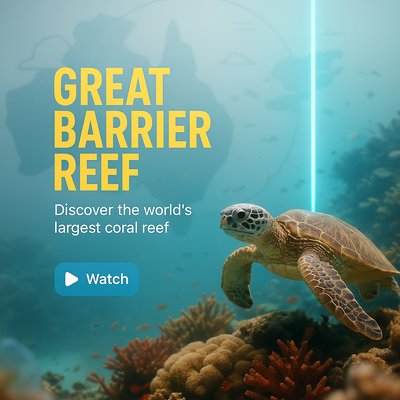 Promotional Graphic for Great Barrier Reef Exploration