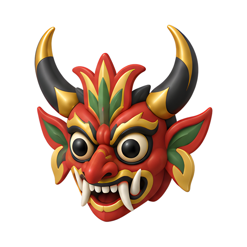 Colorful devil mask from Oruro