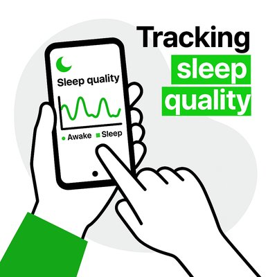 Sleep Quality Tracking App Concept Illustration