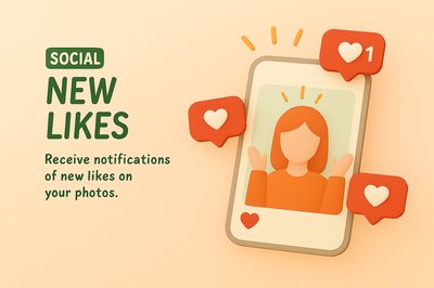 Colorful Social Media Notification Illustration