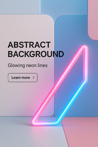 Modern Neon Corporate Design with Glowing Lines