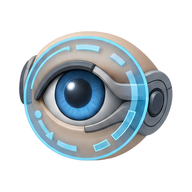 futuristic augmented reality lens