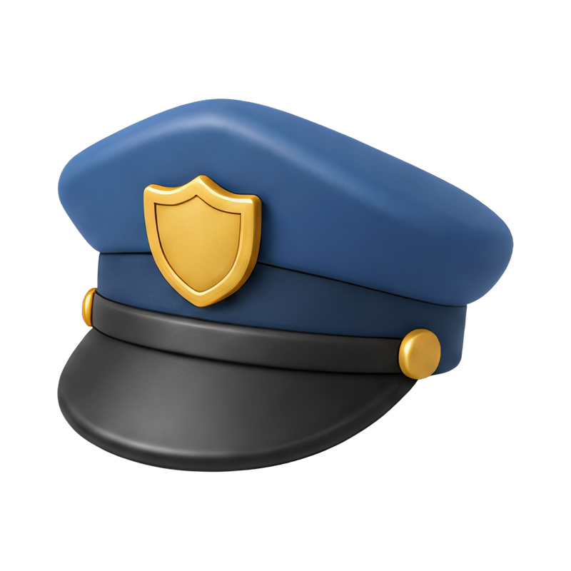 classic police cap