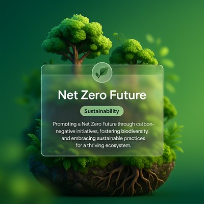 3D Design for Net Zero Future and Sustainability