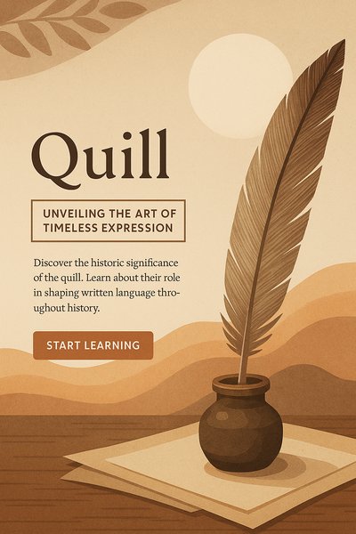Boho Style Landing Page for Quill Education