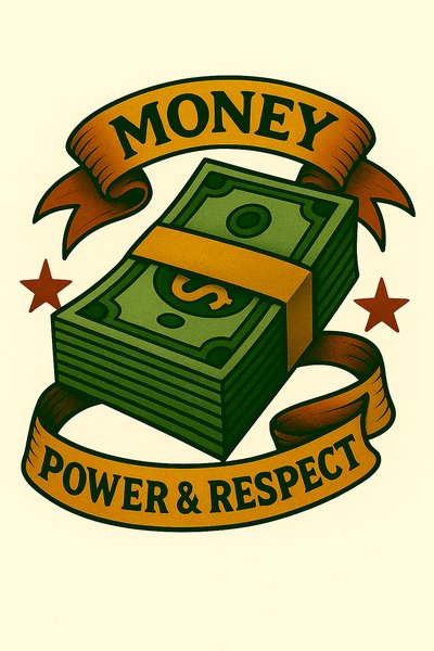 Illustrative Graphic on Money, Power, and Respect