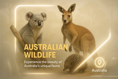 Promotional Graphic Showcasing Australian Wildlife
