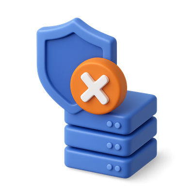 3D Icon Design Featuring Security and Data Elements