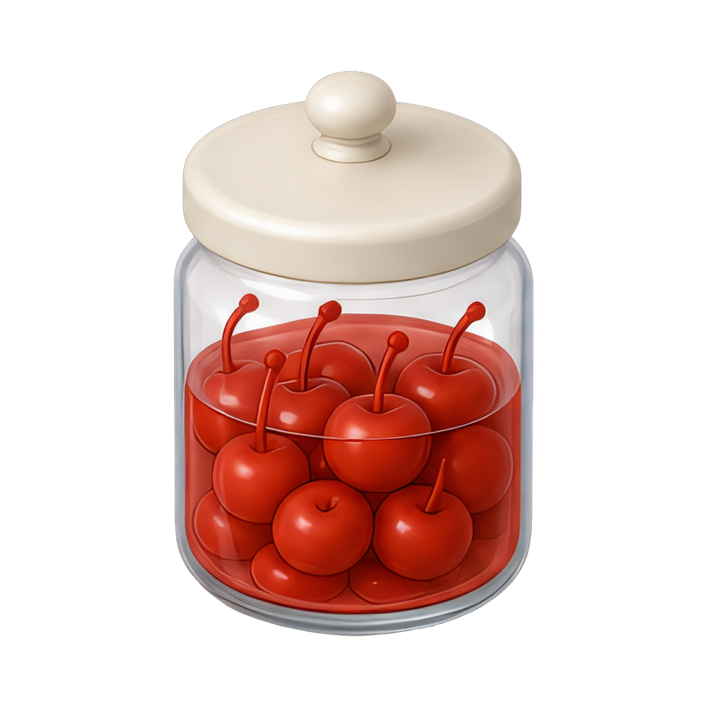 jar of maraschino cherries