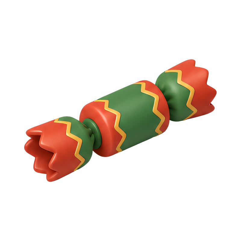 colorful christmas crackers on table