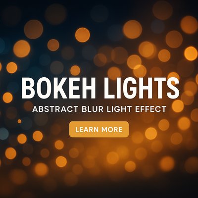 Abstract Bokeh Lights Graphic with Soft Focus