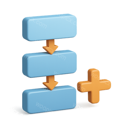 3D Rectangles with Arrows Icon in Isometric View