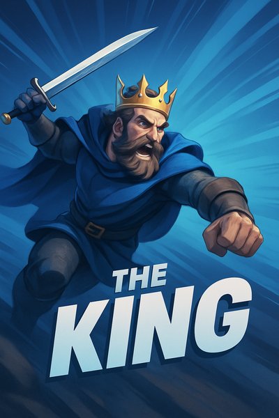 Dynamic Illustration of a King in Action