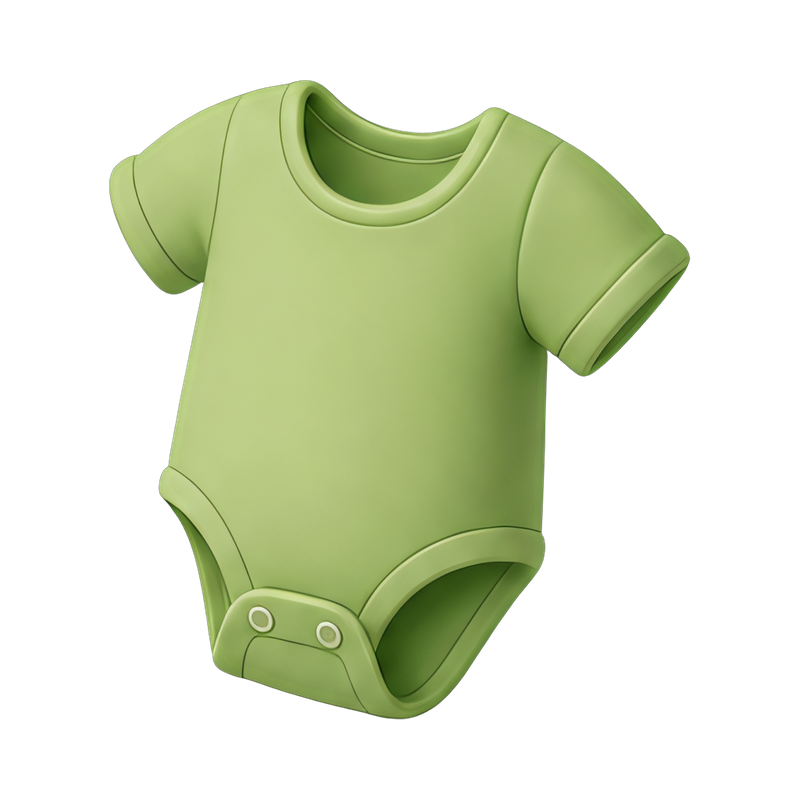 soft baby onesie in pastel colors