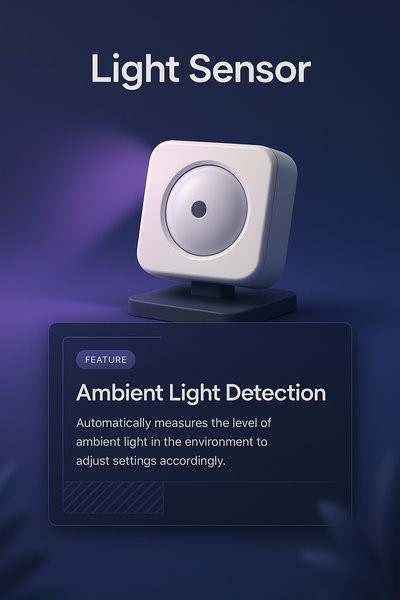 3D Light Sensor with Feature Highlight
