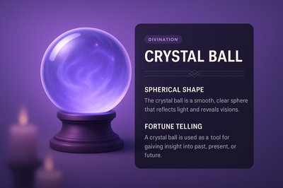 Elegant Crystal Ball for Divination and Fortune Telling