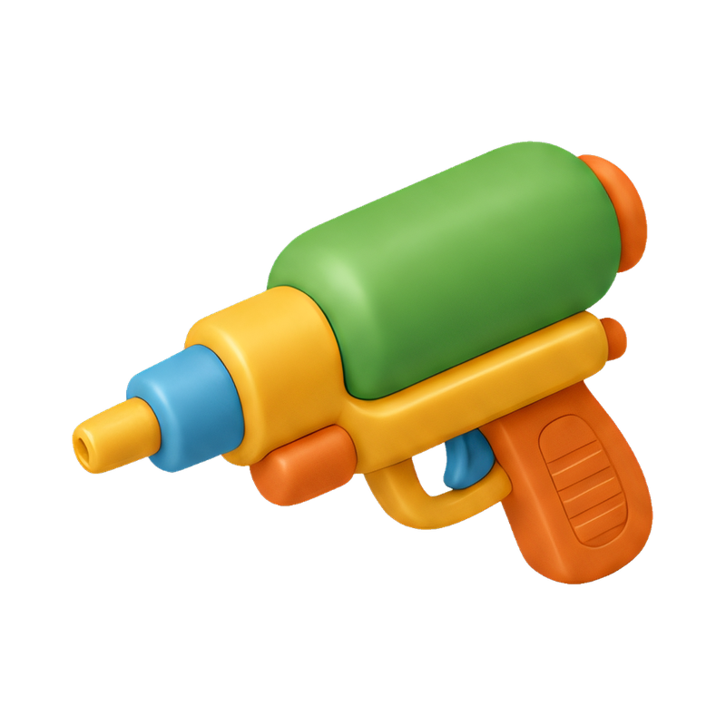 colorful water pistol for holi