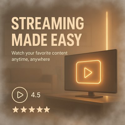 Promotional Graphic for Streaming Service Features