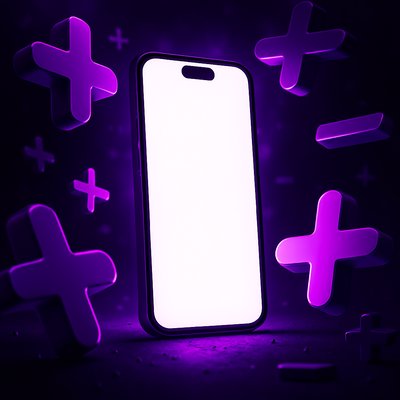 Futuristic Smartphone Displaying Dynamic Elements