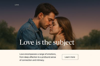 Love as a Central Theme in Elegant Design