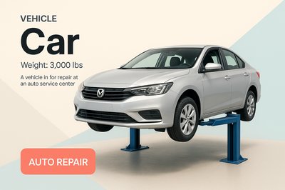 Modern Car Repair Promotion with Dynamic Design Elements
