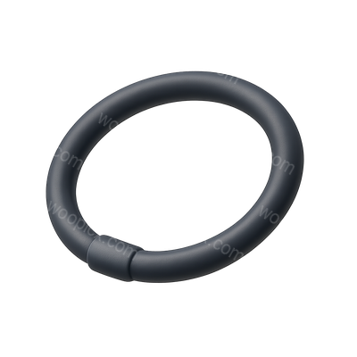 Stylish 3D Hair Tie Icon with Isometric View