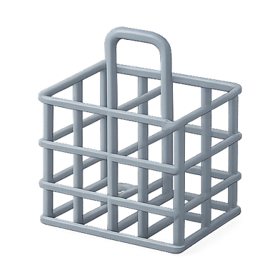 Minimalist Wire Shopping Basket Design