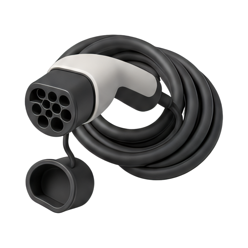 coiled type 2 charging cable