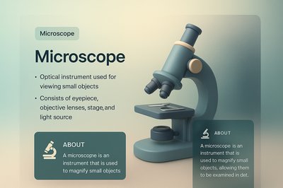 Illuminated Microscope with Informative Blocks