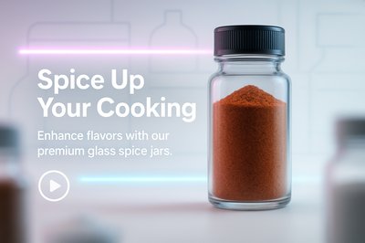 Promotional Image for Premium Spice Jars with Modern Design