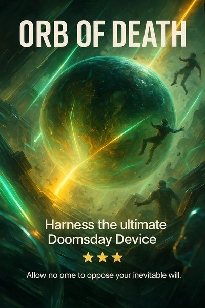 Neon Orb of Death: Ultimate Doomsday Device Carousel Design