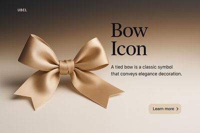 Elegant Bow Icon for Stylish Web Design
